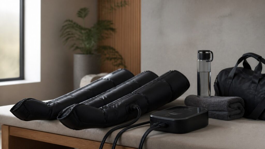 Unbranded compression recovery products arranged for a careful buying comparison