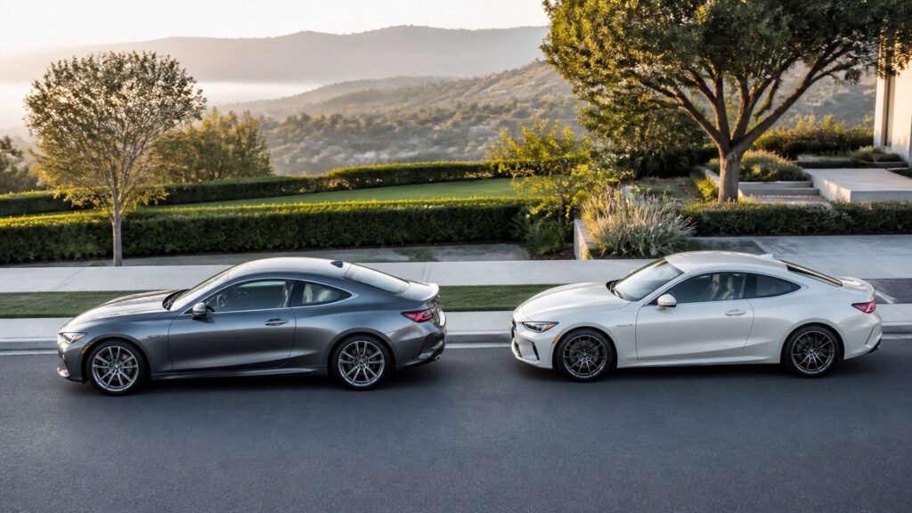 coupe cars shopping setup for lease vs purchase decisions with practical vehicle-focused details