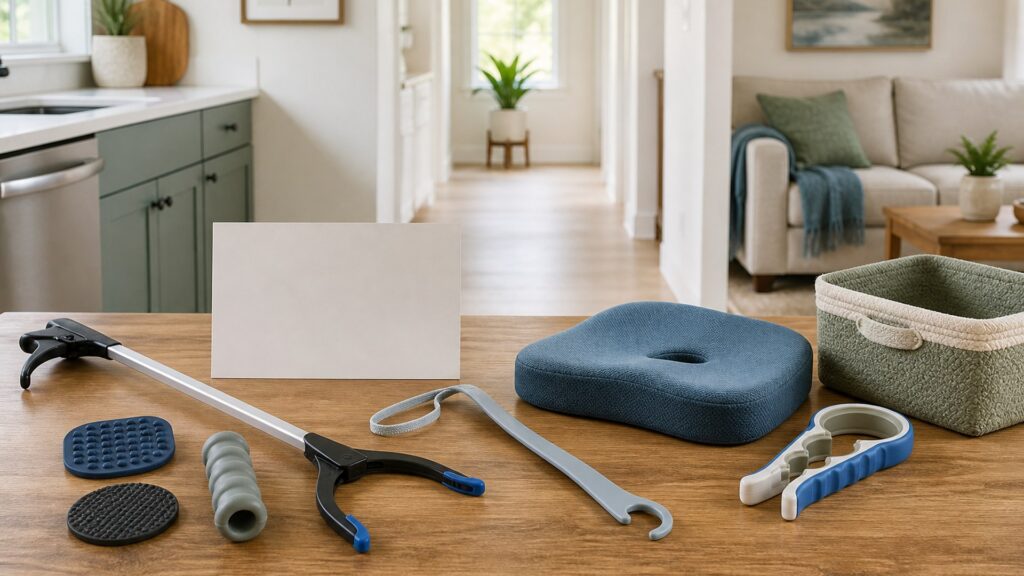 Unbranded daily living support products arranged for a careful buying comparison