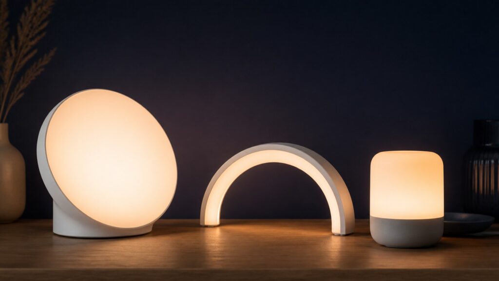 Unbranded dawn simulation lights products arranged for a careful buying comparison
