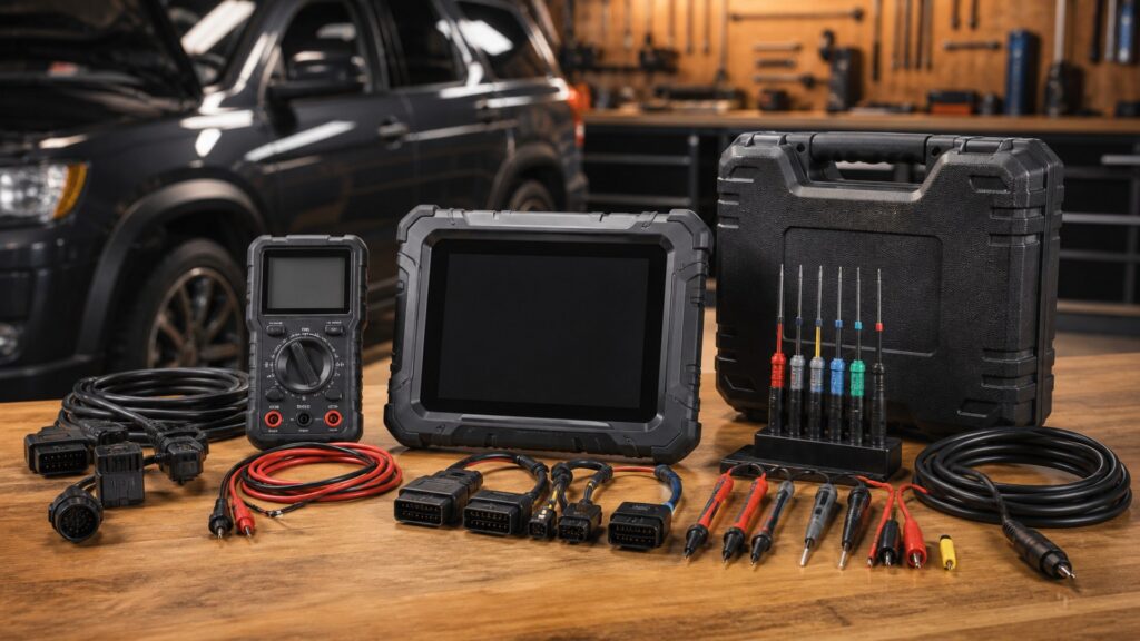 diagnostic tool kits shopping setup for home garage workflows with practical vehicle-focused details