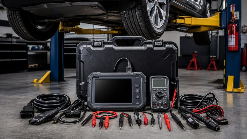 diagnostic tool kits shopping setup for lift and safety requirements with practical vehicle-focused details