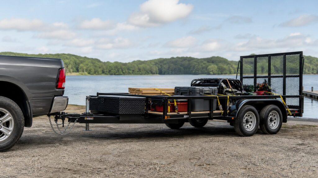 dual axle utility trailers shopping setup for tow rating compatibility with practical vehicle-focused details