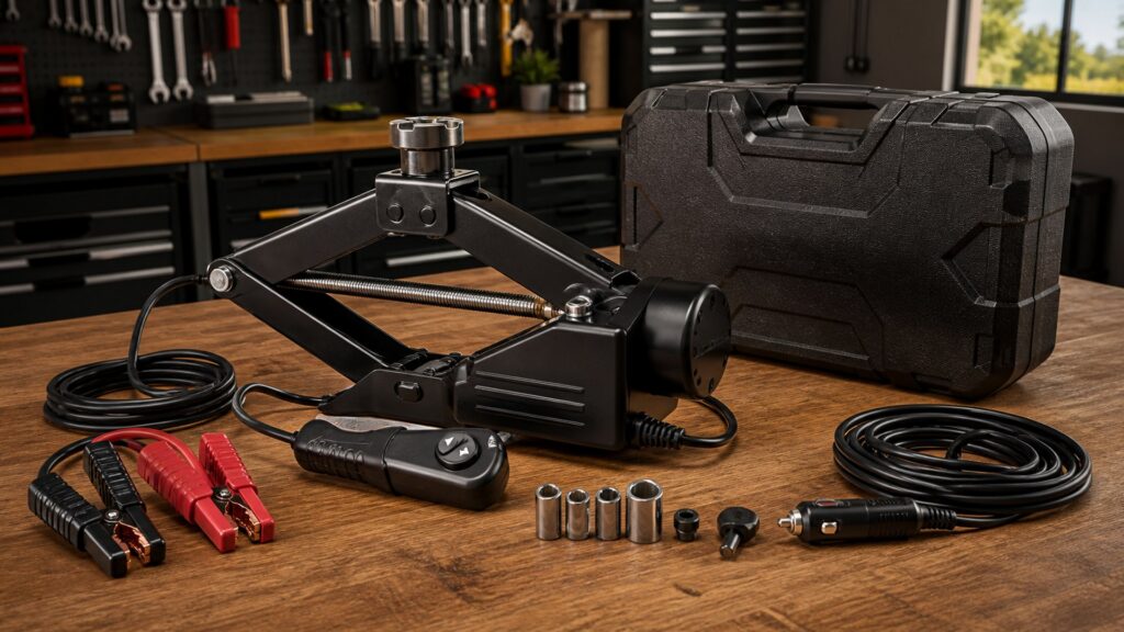 electric car jacks shopping setup for home garage workflows with practical vehicle-focused details