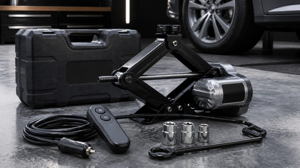 electric car jacks shopping setup for overall selection with practical vehicle-focused details