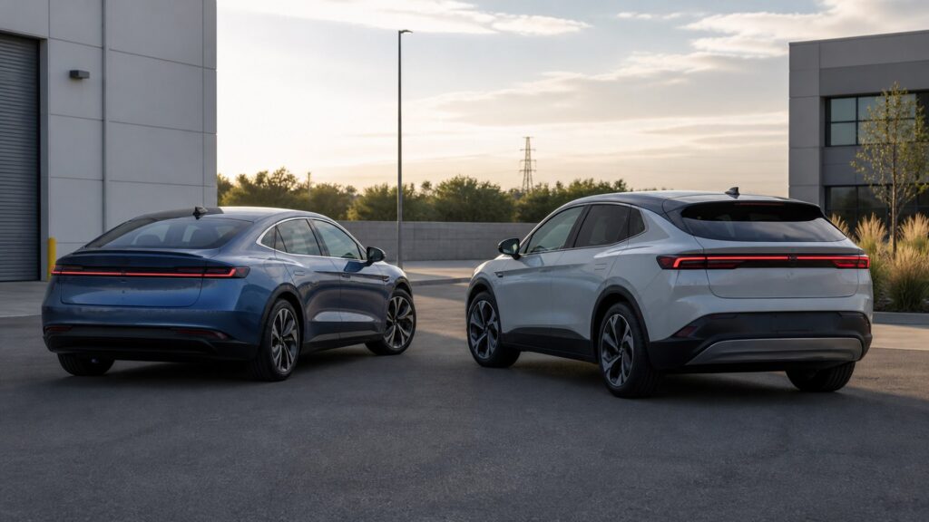 electric cars shopping setup for lease vs purchase decisions with practical vehicle-focused details