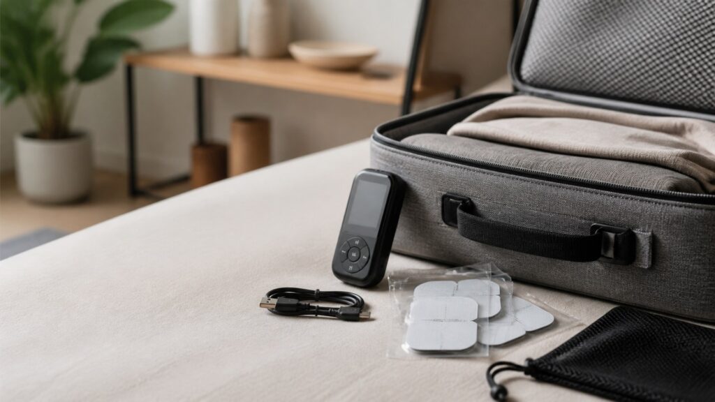 Unbranded electrical pain therapy products arranged for a careful buying comparison