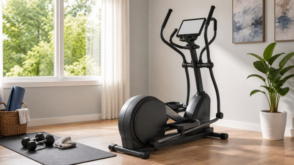 elliptical machines for home workouts arranged in a practical buyer guide scene