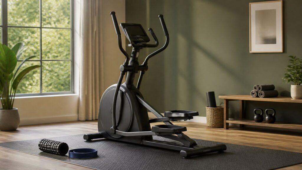 elliptical machines for low-impact training arranged in a practical buyer guide scene