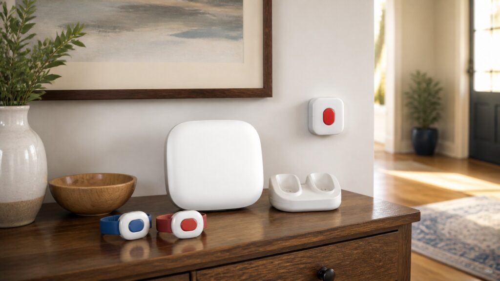 Unbranded emergency alert buttons products arranged for a careful buying comparison