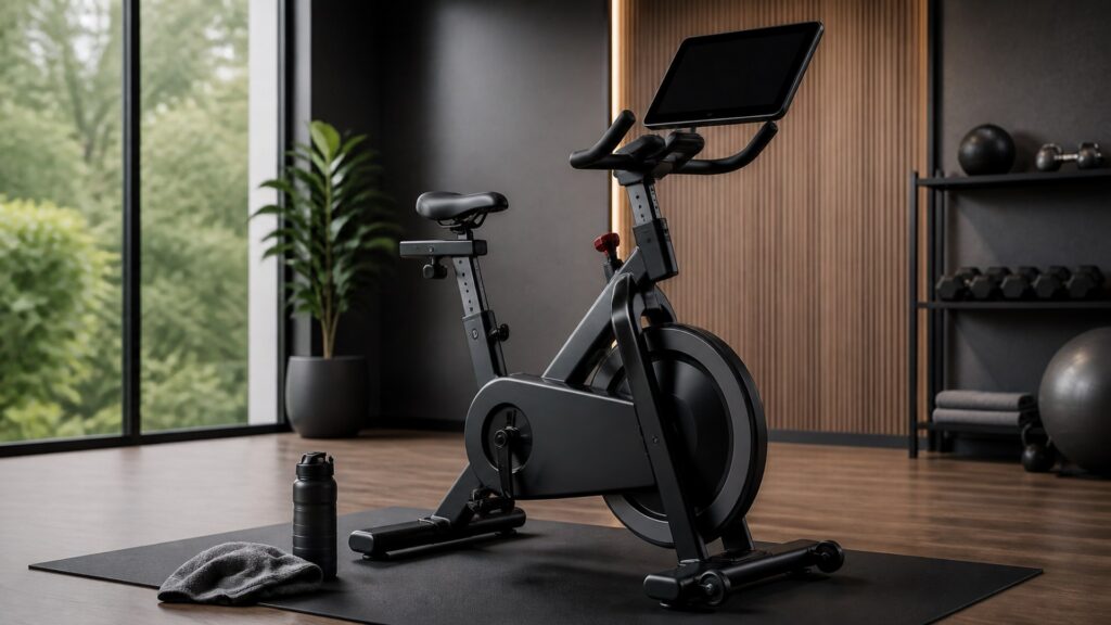 exercise bikes for overall use arranged in a practical buyer guide scene