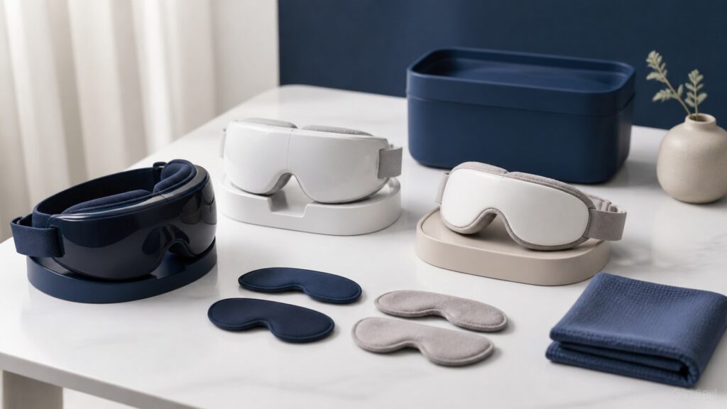 Unbranded eye care devices products arranged for a careful buying comparison