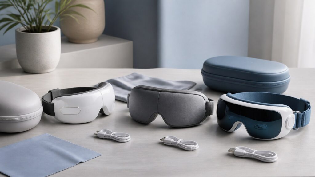 Unbranded eye care devices products arranged for a careful buying comparison