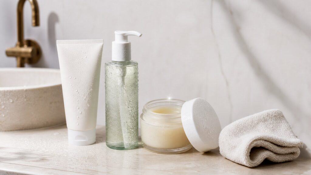 Unbranded facial cleansers arranged for a right one buying guide