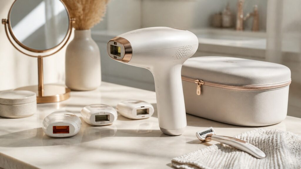 Unbranded facial hair removal devices arranged for a at-home treatment goals buying guide