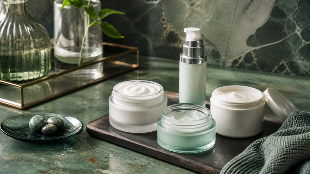 Unbranded facial moisturizers arranged for a oily skin buying guide
