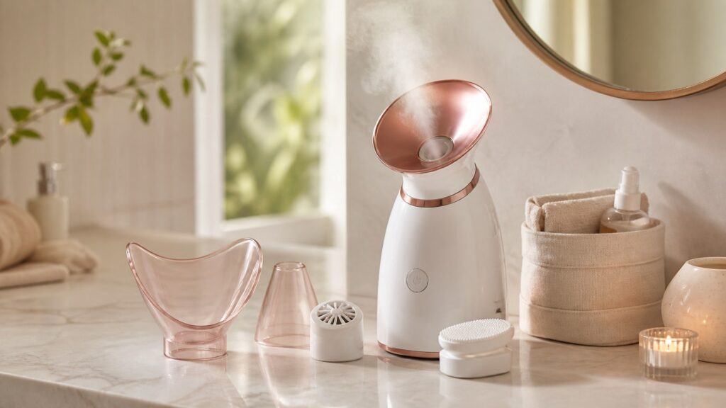 Unbranded facial steamers arranged for a device features and attachments buying guide