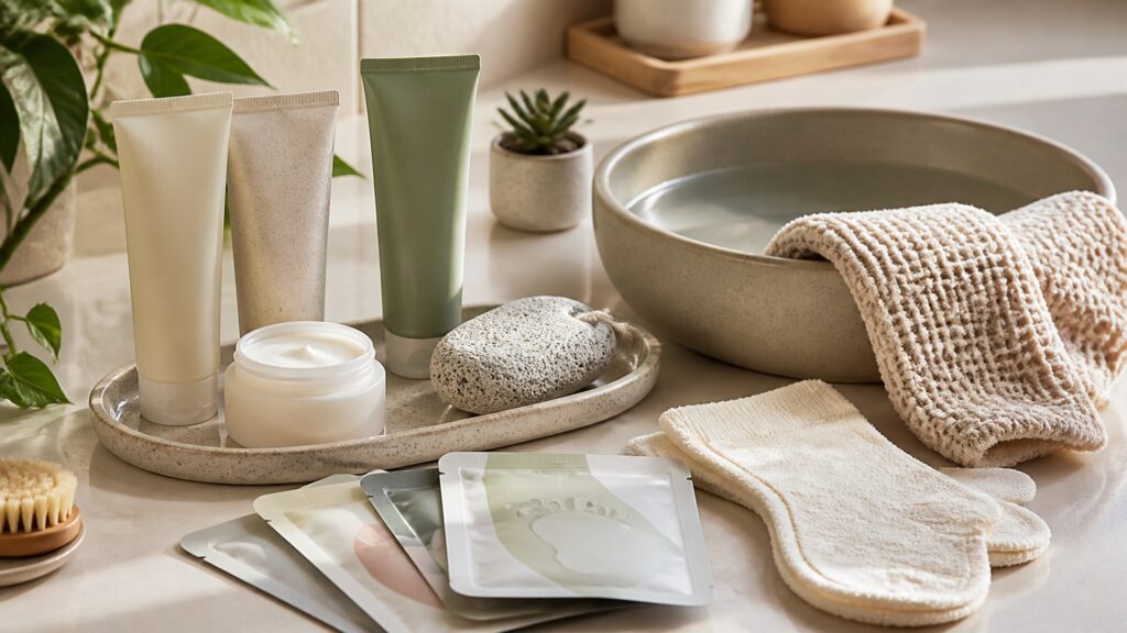 Unbranded foot creams arranged for a skin type and texture needs buying guide