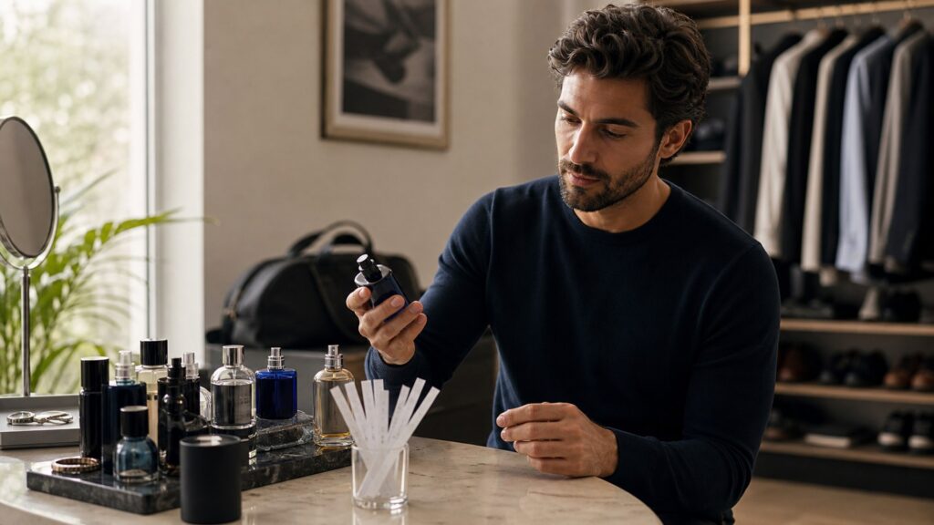 unbranded fragrances arranged for men
