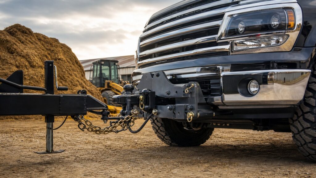 front mount hitches shopping setup for farm and jobsite use with practical vehicle-focused details