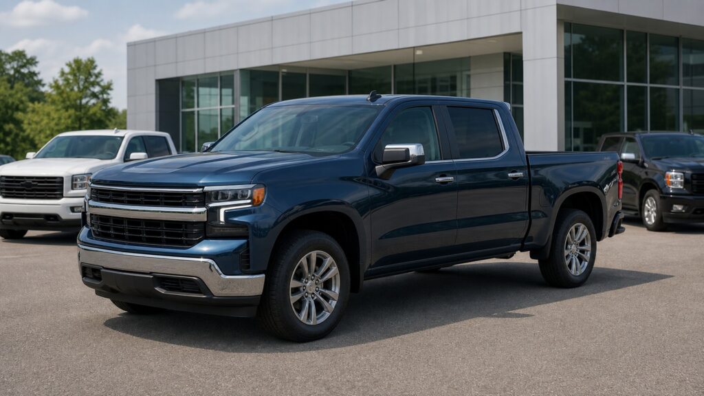 full size pickup trucks shopping setup for new vehicle shopping with practical vehicle-focused details