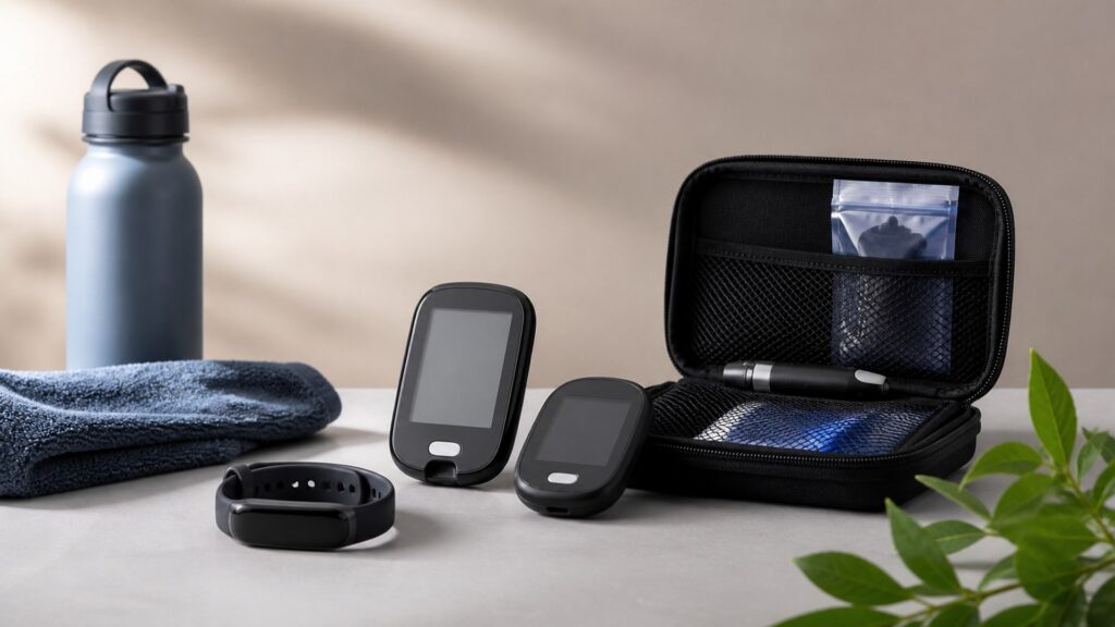 Unbranded glucose monitoring devices products arranged for a careful buying comparison