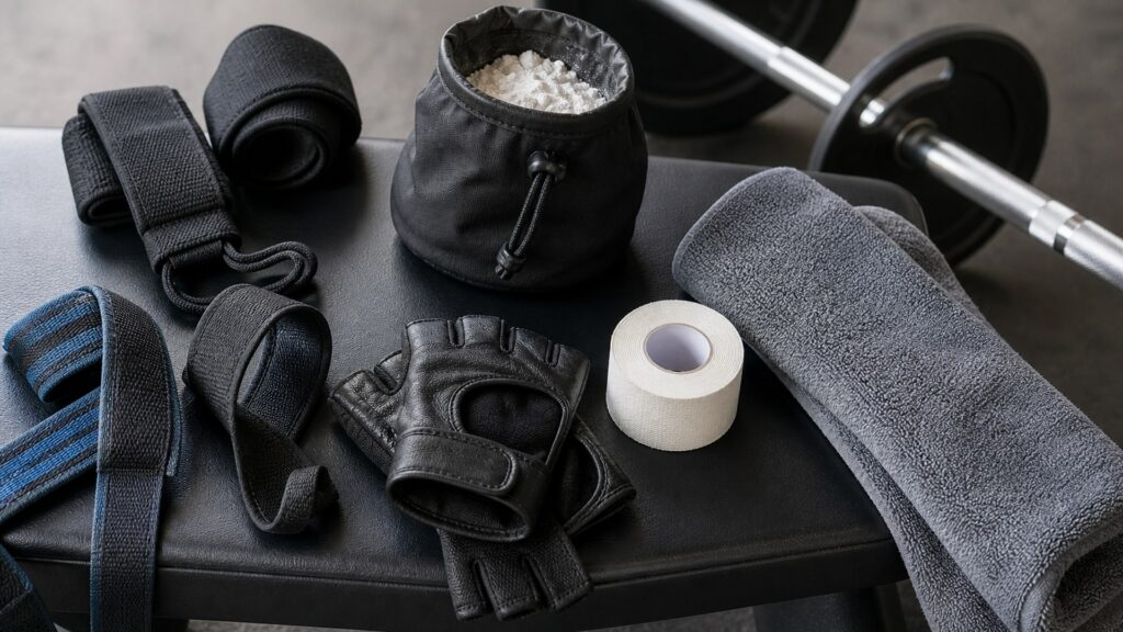 grip accessories for overall use arranged in a practical buyer guide scene