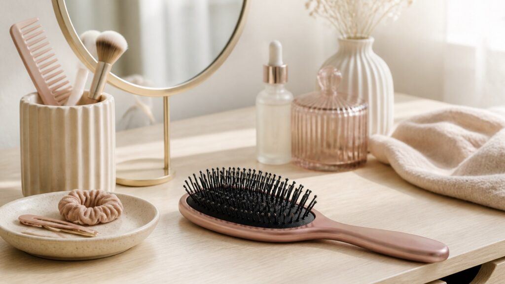 Unbranded editorial arrangement for Hair Brushes Buying Guide for Daily Routines