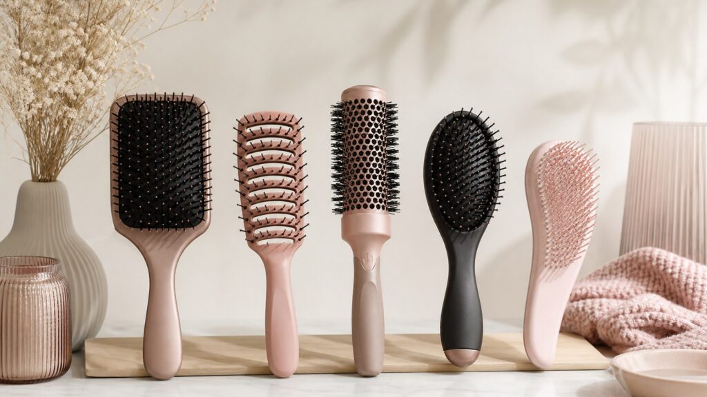 Unbranded editorial arrangement for Hair Brushes Buying Guide: How to Choose the Right One