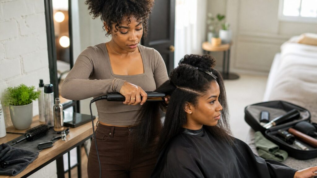 unbranded hair styling tools arranged for professional results