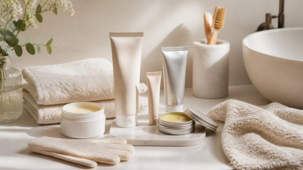 Unbranded hand creams arranged for a sensitive skin concerns buying guide