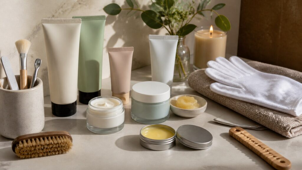 Unbranded hand repair balms arranged for a skin type and texture needs buying guide
