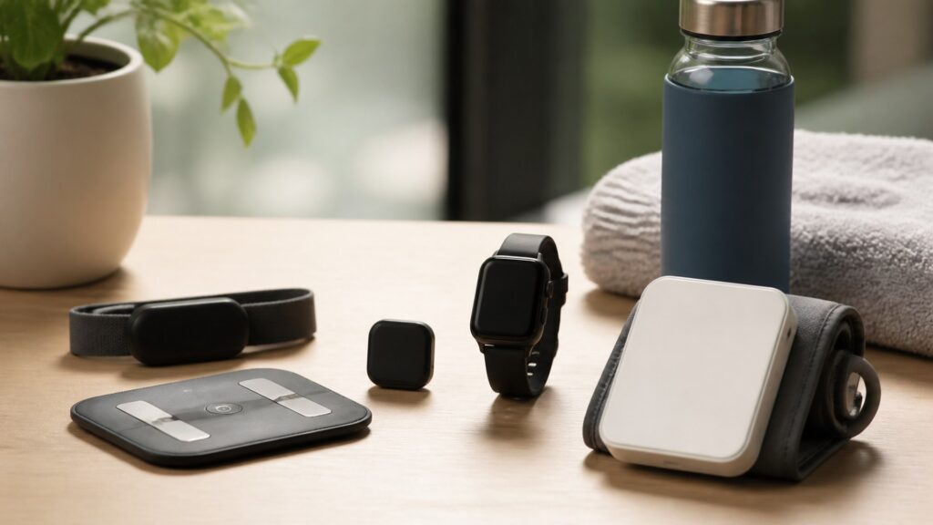Unbranded heart health devices products arranged for a careful buying comparison
