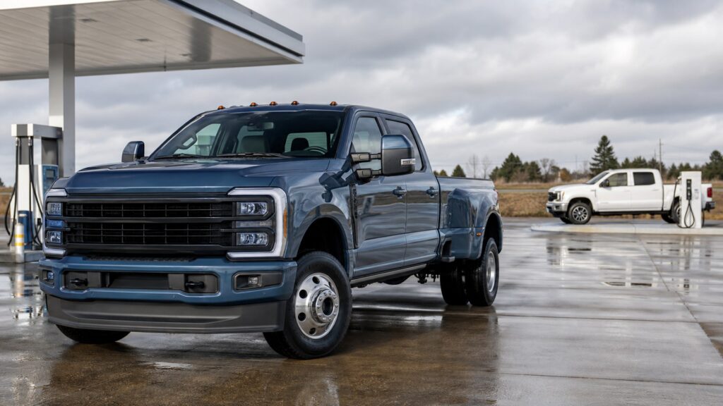 heavy duty pickup trucks shopping setup for fuel, charging, and operating costs with practical vehicle-focused details