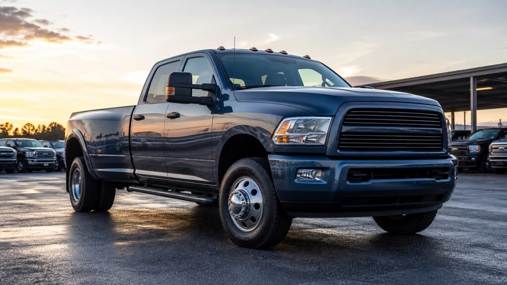 heavy duty pickup trucks shopping setup for resale value considerations with practical vehicle-focused details