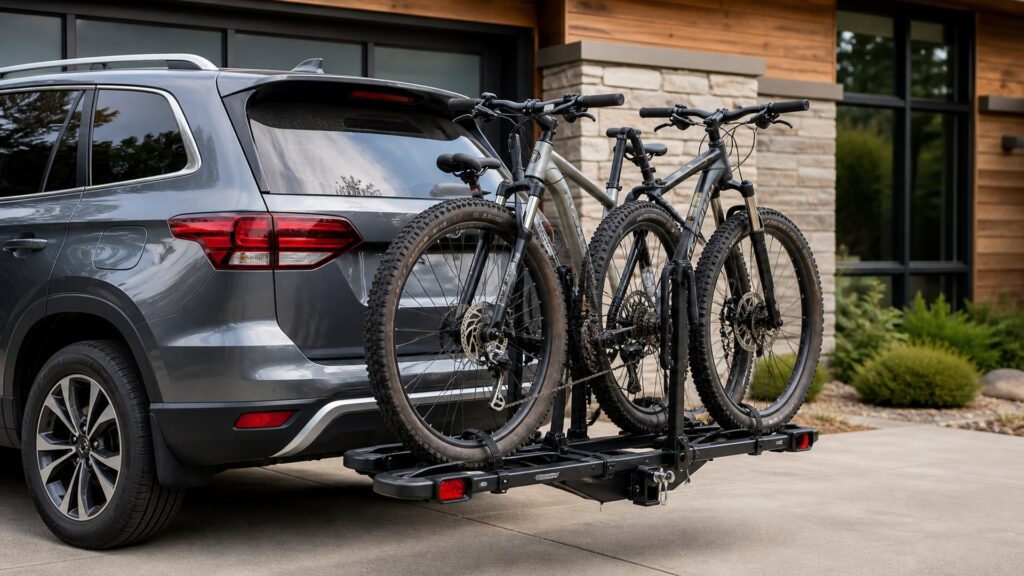 hitch mounted bike racks shopping setup for overall selection with practical vehicle-focused details