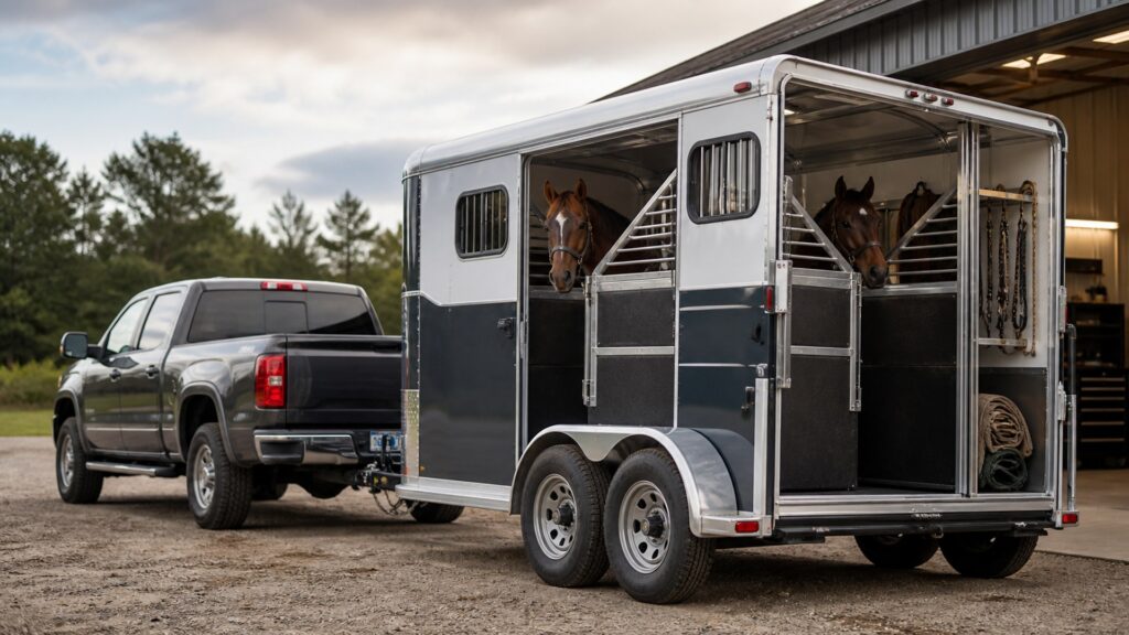 horse trailers shopping setup for tow rating compatibility with practical vehicle-focused details