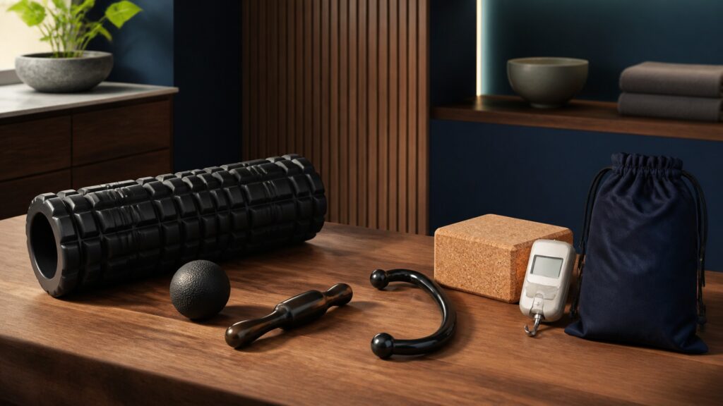 People-free editorial still life illustrating tool geometry contact force movement tissue response and recovery pathway