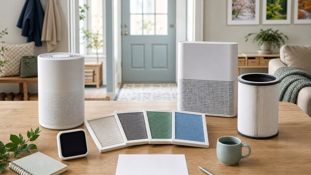 Unbranded air quality devices products arranged for a careful buying comparison