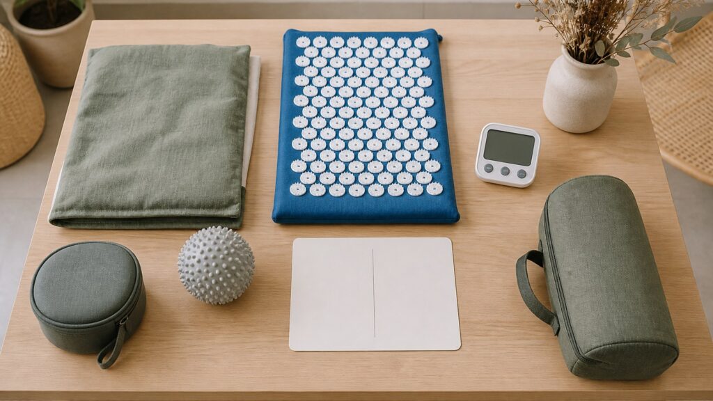 Unbranded alternative therapy devices products arranged for a careful buying comparison
