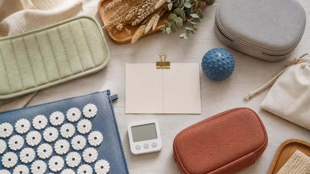 Unbranded alternative therapy devices products arranged for a careful buying comparison