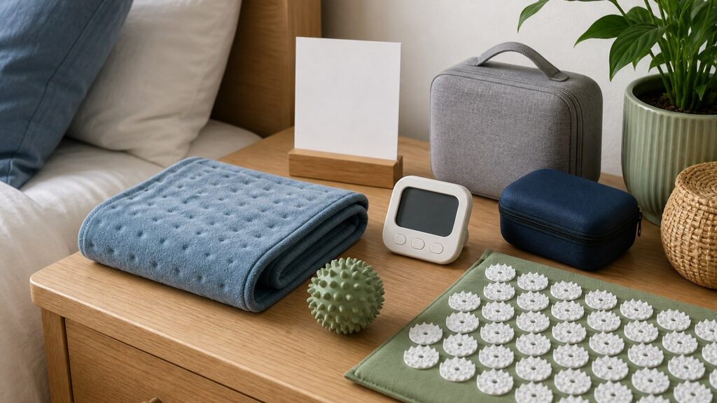 Unbranded alternative therapy devices products arranged for a careful buying comparison