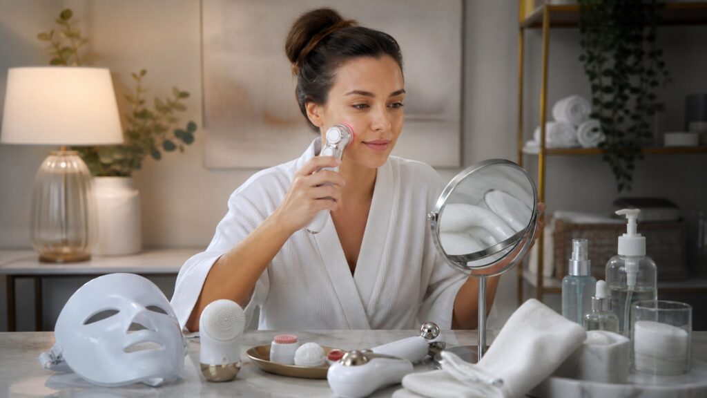 unbranded beauty devices arranged for professional results