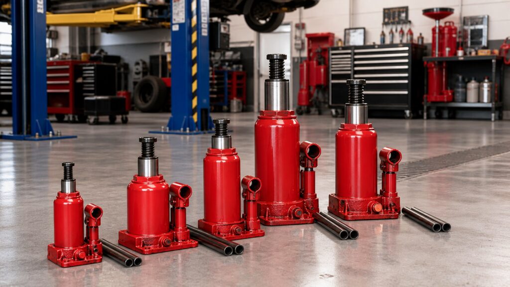 bottle jacks shopping setup for professional shop use with practical vehicle-focused details