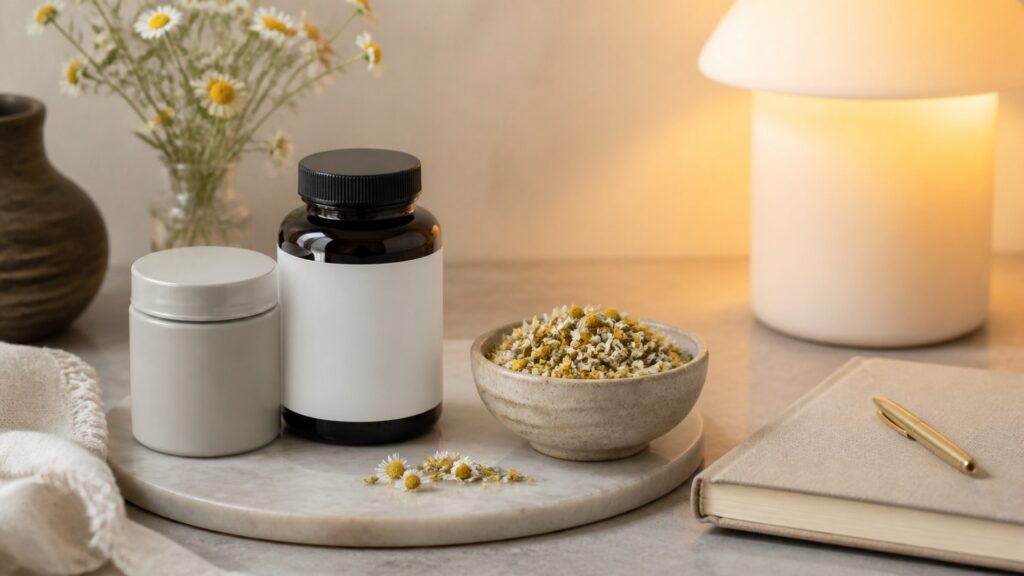 Unbranded brain & mood supplements products arranged for a careful buying comparison