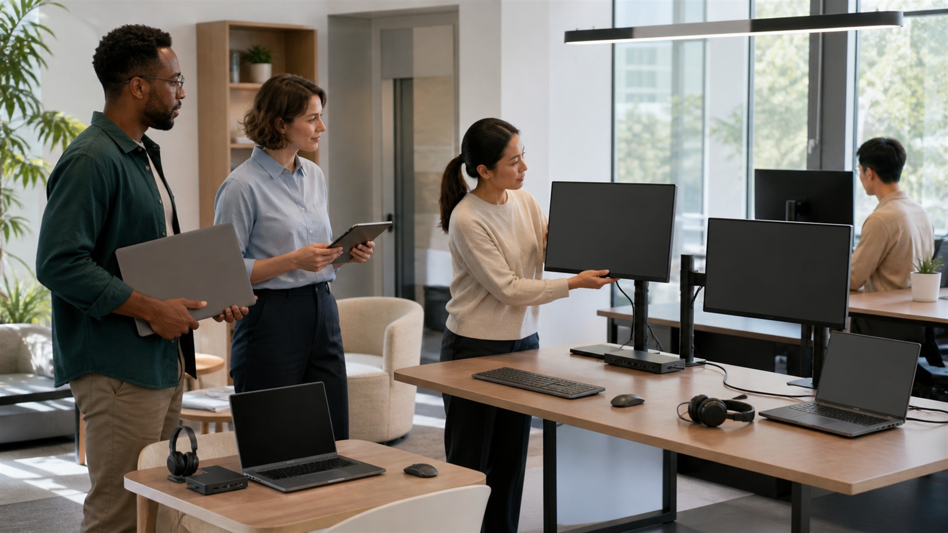 How to Choose Business Equipment for Hybrid Work Environments