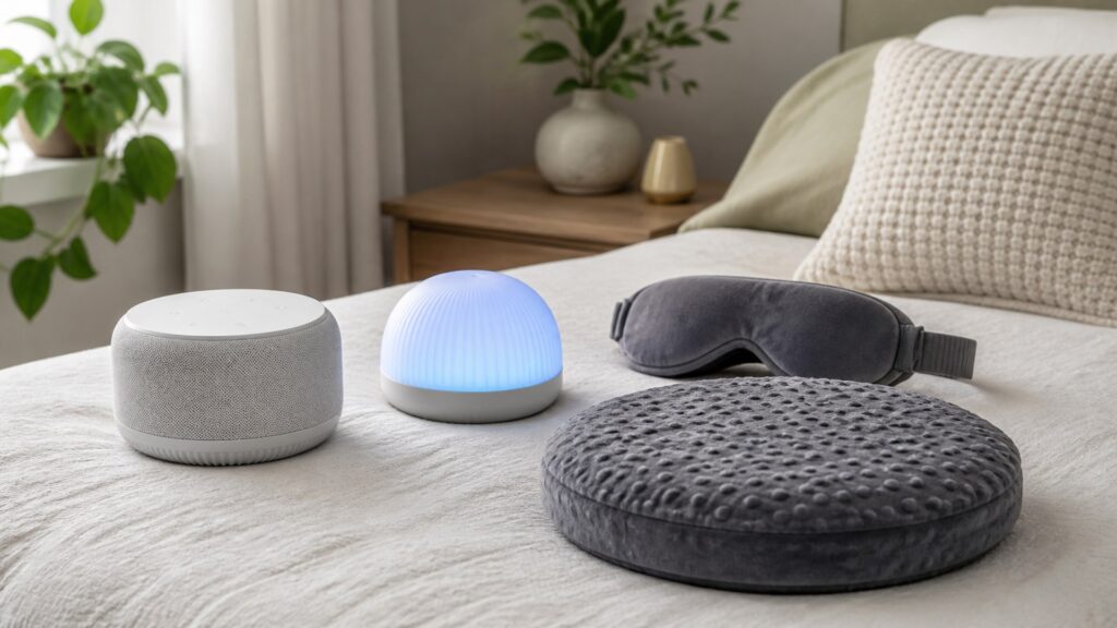 Unbranded calming devices products arranged for a careful buying comparison