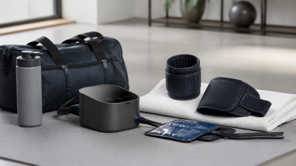 Unbranded cold therapy devices products arranged for a careful buying comparison