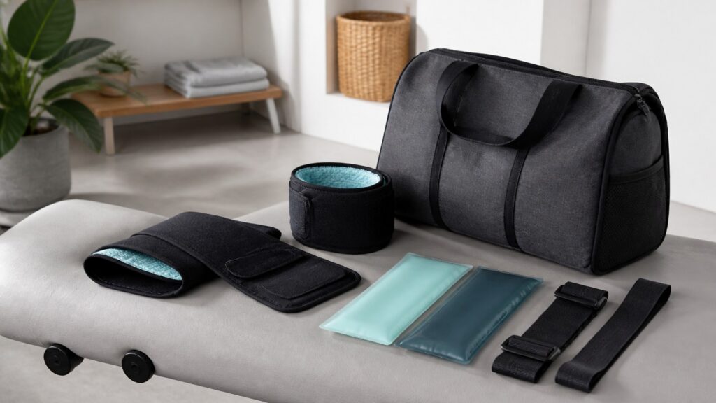 Unbranded cold therapy devices products arranged for a careful buying comparison