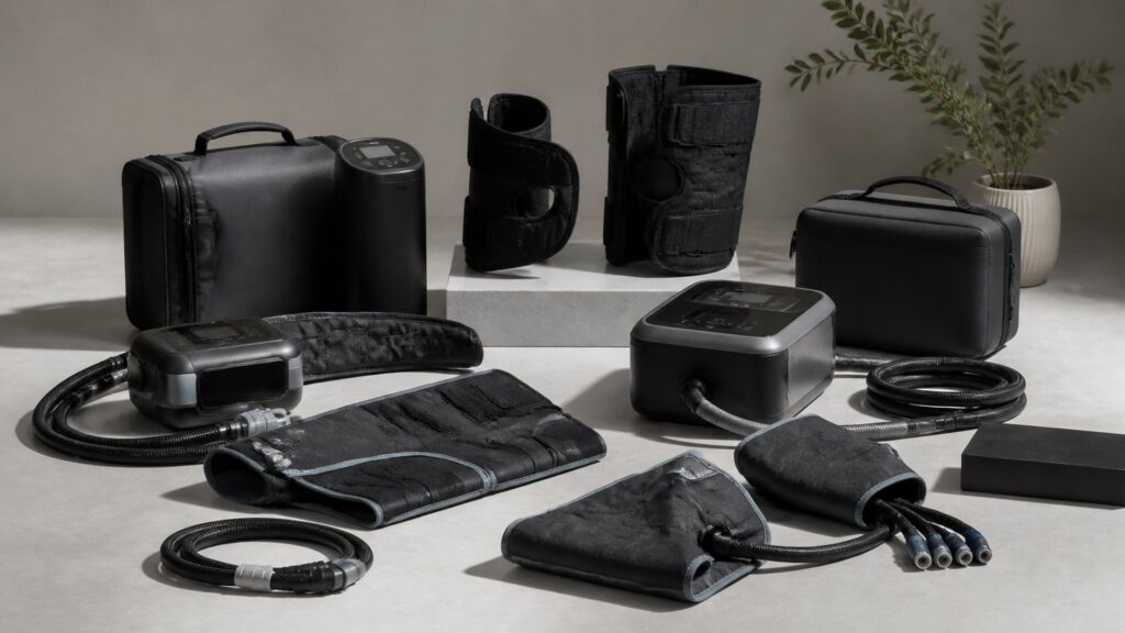 Unbranded cold therapy devices products arranged for a careful buying comparison